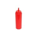 Thunder Group PLTHSB008R Squeeze Bottle, 8oz, Red, PP Plastic, 2(w) x 2(d) x 7(h) inch – 1 dozen