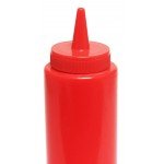 Thunder Group PLTHSB008R Squeeze Bottle, 8oz, Red, PP Plastic, 2(w) x 2(d) x 7(h) inch – 1 dozen