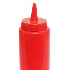 Thunder Group PLTHSB008R Squeeze Bottle, 8oz, Red, PP Plastic, 2(w) x 2(d) x 7(h) inch – 1 dozen
