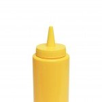 Thunder Group PLTHSB008Y Squeeze Bottle, 8oz, Yellow, PP Plastic, 2(w) x 2(d) x 7(h) inch – 1 dozen