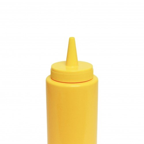Thunder Group PLTHSB008Y Squeeze Bottle, 8oz, Yellow, PP Plastic, 2(w) x 2(d) x 7(h) inch – 1 dozen
