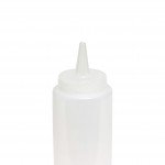 Thunder Group PLTHSB024C Squeeze Bottle, 24oz, Translucent, PP Plastic, 2-7/8(w) x 2-7/8(d) x 9-1/2(h) inch – 1 dozen