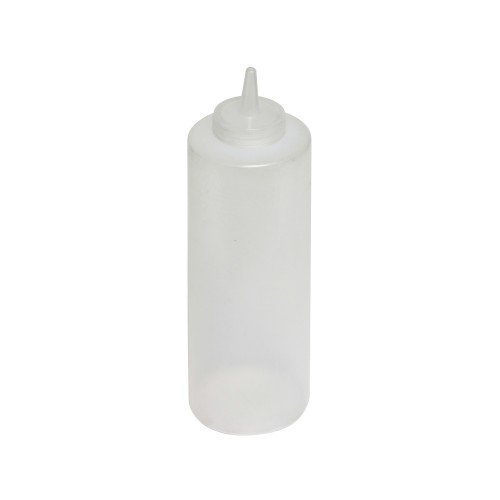 Thunder Group PLTHSB024C Squeeze Bottle, 24oz, Translucent, PP Plastic, 2-7/8(w) x 2-7/8(d) x 9-1/2(h) inch – 1 dozen