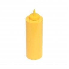 Thunder Group PLTHSB024Y Squeeze Bottle, 24oz, Yellow, PP Plastic, 2-7/8(w) x 2-7/8(d) x 9-1/2(h) inch – 1 dozen
