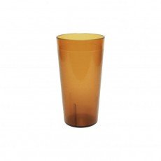 Thunder Group PLTHTB020A Tumblers, 20oz, Amber Color, Plastic, 3-3/7(w) x 3-3/7(d) x 6-1/2(h) inch – 1 dozen