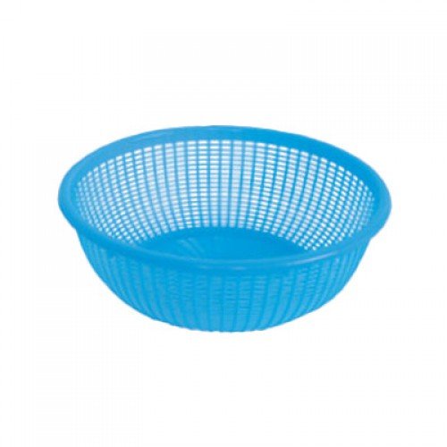 Thunder Group PLWB001-B Colanders, Blue, Round, Perforated, PP Plastic, 12-1/2(w) x 12-1/2(d) x 4-1/4(h) inch