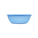 Thunder Group PLWB002-B Colanders, Blue, Round, Perforated, PP Plastic, 11-1/2(w) x 11-1/2(d) x 3-7/8(h) inch