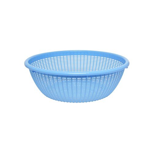 Thunder Group PLWB002-B Colanders, Blue, Round, Perforated, PP Plastic, 11-1/2(w) x 11-1/2(d) x 3-7/8(h) inch