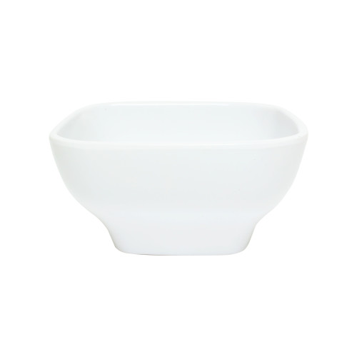 Thunder Group PS3106W Passion Square Bowl, 20oz, White, Melamine, 5-1/2(w) x 5-1/2(d) x 2-3/4(h)  inch, NSF Listed – 1 dozen