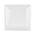 Thunder Group PS3208W Passion Plate, Square, Wide Rim, White, Melamine, 8-1/4(w) x 8-1/4(d) x 7/8(h) inch, NSF Listed - 1 Dozen
