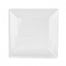 Thunder Group PS3214W Passion Plates, Square, White, Melamine, 13-3/4(w)  x 13-3/4(d)  x 1-1/8(h) inch, NSF Listed – 6 each