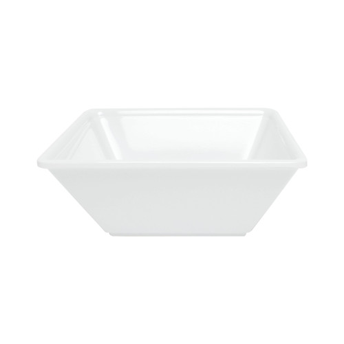Thunder Group PS3105W Passion Square Bowl, 14oz, White, Melamine, 4-3/4(w) x 4-3/4(d) x 2-1/2(h) inch, NSF Listed – 7 each
