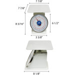Thunder Group SCSL002 Flat Platform Scales, (5)lb(s) Capacity, Coated Iron, Counter-top, Enamel Finish