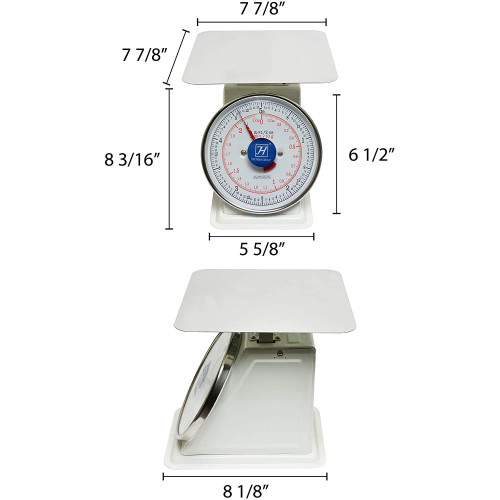 Thunder Group SCSL002 Flat Platform Scales, (5)lb(s) Capacity, Coated Iron, Counter-top, Enamel Finish