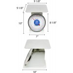 Thunder Group SCSL005 Flat Platform Scales, (48)lb(s) Capacity, Coated Iron, Counter-top, Enamel Finish