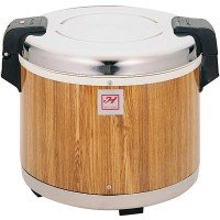 Thunder Group SEJ18000 Rice Warmers, (60)Bowls Cooked Rice Capacity, Wood Grain, Brown, 100w, 110v/60/1-ph, UL/NSF Listed
