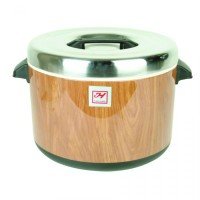 Thunder Group SEJ73000 Sushi Rice Warmer, (120)Cups Cooked Rice Capacity, Insulated, Wood Grain, NSF Listed