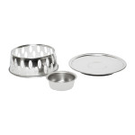 Thunder Group SLAL005 Alcohol Wok Base w/ Fuel Holder, Round, Stainless Steel, 7-1/4(w) x 7-1/4(d) x 2-1/2(h) inch