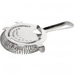 Thunder Group SLBS022 Cocktail Strainers, (4)Prong(s), Stainless Steel, 6(w) x 4-5/8(d) x 7/8(h) inch
