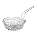Thunder Group SLCB010C Culinary Baskets, Round, Coarse Mesh, Nickel-Plated, 10(w) x 10(d) x 3(h) inch