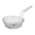 Thunder Group SLCB012C Culinary Baskets, Round, Fine Mesh, Nickel-Plated, 12(w) x 12(d) x 3(h) inch