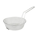 Thunder Group SLCB012F Culinary Baskets, Round, Fine Mesh, Nickel-Plated, 12(w) x 12(d) x 3(h) inch