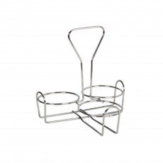 Thunder Group SLCJH003 Condiment Caddy, (3)Hole(s), Iron-Plated, 7-1/5(w) x 6(d) x 8(h) inch