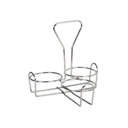 Thunder Group SLCJH003 Condiment Caddy, (3)Hole(s), Iron-Plated, 7-1/5(w) x 6(d) x 8(h) inch