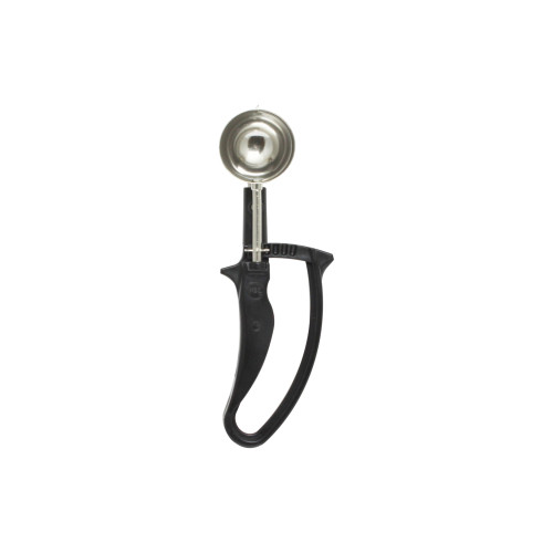 Thunder Group SLDS206G #30 Disher, 1oz, Round Bowl, Easy Grip Handle, Black, NSF Listed