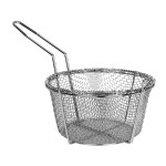 Thunder Group SLFB003 Fryer Baskets, Round, Nickel-Plated, Hook, 8-5/8(w) x 8-5/8(d) x 5(h) inch