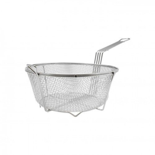 Thunder Group SLFB006 Fryer Baskets, Round, Nickle Plated, 13-1/4(w) x 13-1/4(d) x 5-1/8(h) inch