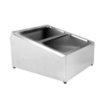 Thunder Group SLFC002 Condiment Packet Holders, (3)Compartment(s), Stainless Steel, 16-5/8(w) x 13-3/4(d) x 9(h) inch