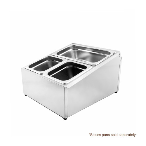 Thunder Group SLFC002 Condiment Packet Holders, (3)Compartment(s), Stainless Steel, 16-5/8(w) x 13-3/4(d) x 9(h) inch