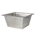 Thunder Group SLFDS510 Floor Drain Strainer, Square, Stainless Steel, 10(w) x 10(w) x 5(h) inch
