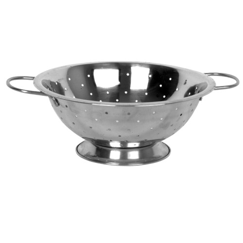 Thunder Group SLIL003 Colanders, Dual Side Handles, (8)qt(s), Round, Perforated, Footed Base, Stainless Steel
