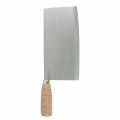 Thunder Group SLKF018 Ping Knife, Square Head, Wood Handle, Cast Iron, 4-1/4(w) x 8-1/4(h) inch Blade