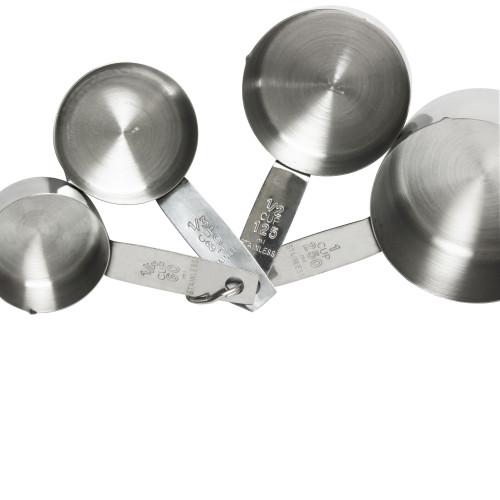 Thunder Group SLMC2414 Measuring Cup Set, (¼/1/3/ ½/1)Cup(s), Stainless Steel