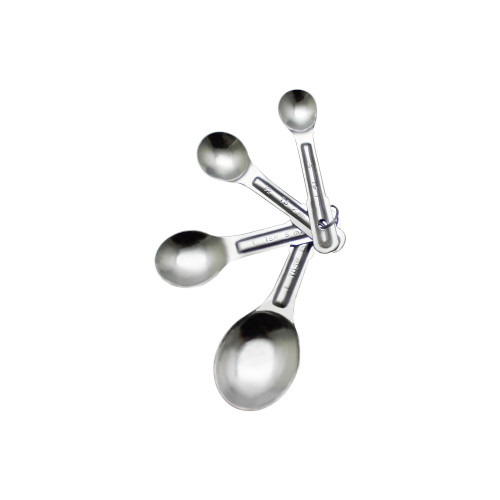Thunder Group SLMC2415 Measuring Spoon Set, ¼/1/2/1)tsp(s) and (1)tbsp, Stainless Steel