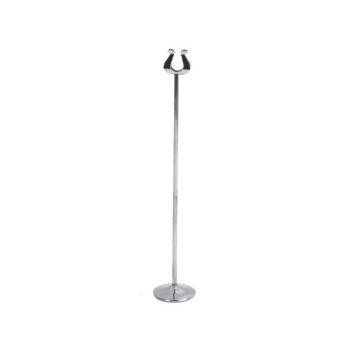 Thunder Group SLMH012 Menu Card Holder/Number Stand, 12(h) inch Tall, Stainless Steel – 1 dozen