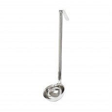 Thunder Group SLOL006 Ladle, 6oz, Hooked Handle, Stainless Steel