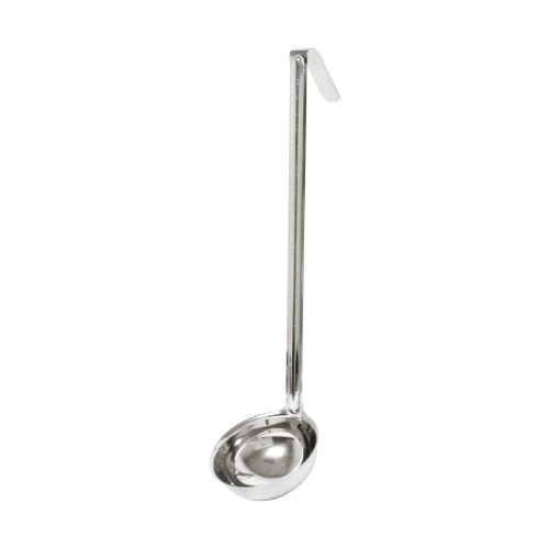 Thunder Group SLOL006 Ladle, 6oz, Hooked Handle, Stainless Steel