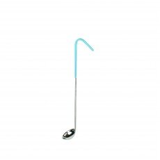 Thunder Group SLOL201 Serving Ladle, 1/2oz, Stainless Steel, Teal Color Handle, 1-3/4(w) x 1-3/4(d) x 12(h) inch