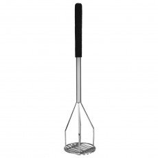 Thunder Group SLPMR018C Potato Mashers, Round Face, Chrome-Plated, 4-5/8(w) x 4-5/8(d) x 18(h) inch
