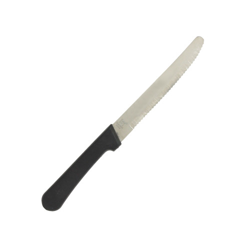Thunder Group SLSK116 Steak Knife, Round Tip, Stainless Steel Blade, Plastic Handle, 8-5/8(w) x 3/4(d) x 1/4(h) inch – 1 dozen