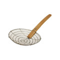 Thunder Group SLSKR010GV Skimmers, Round, Galvanized Steel, Coarse Mesh, Bamboo Handle, 21-5/8(w) x 10(d) x 3(h) inch