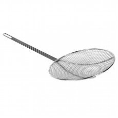 Thunder Group SLSKR513 Skimmer, Round, Wire Mesh, Nickel-Plated, 17-1/2(w) x 5(d) x 2(h) inch