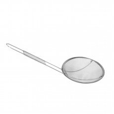 Thunder Group SLSKR65 Skimmer, Round, Fine Mesh, Stainless Steel, 16(w) x 6-1/2(d) x 3/4(h) inch