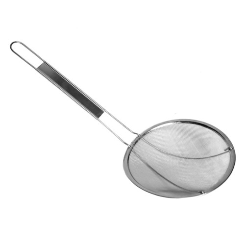 Thunder Group SLSKR70 Skimmer, Round, Medium Mesh, Stainless Steel, 17(w) x 7(d) x 3/4(h) inch