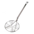 Thunder Group SLSKS007 7 inch Nickel-Plated Spiral Wire Round Skimmer, 1 each
