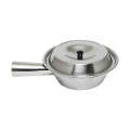 Thunder Group SLSTP714 Sauce Pan with Lid, Handle, Stainless Steel, 6(w) x 3(d) x 2-1/4(h) inch